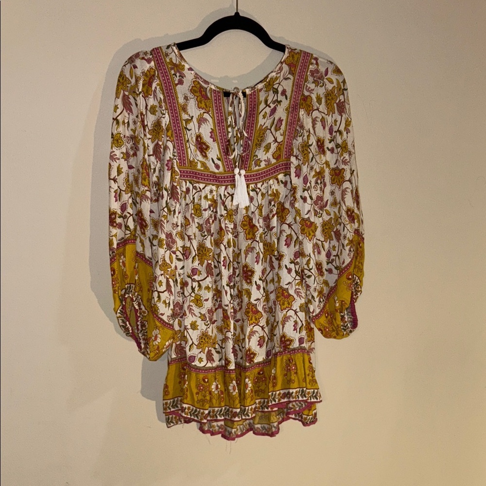 Rachel Zoe Floral Blouse - Yellow and Pink